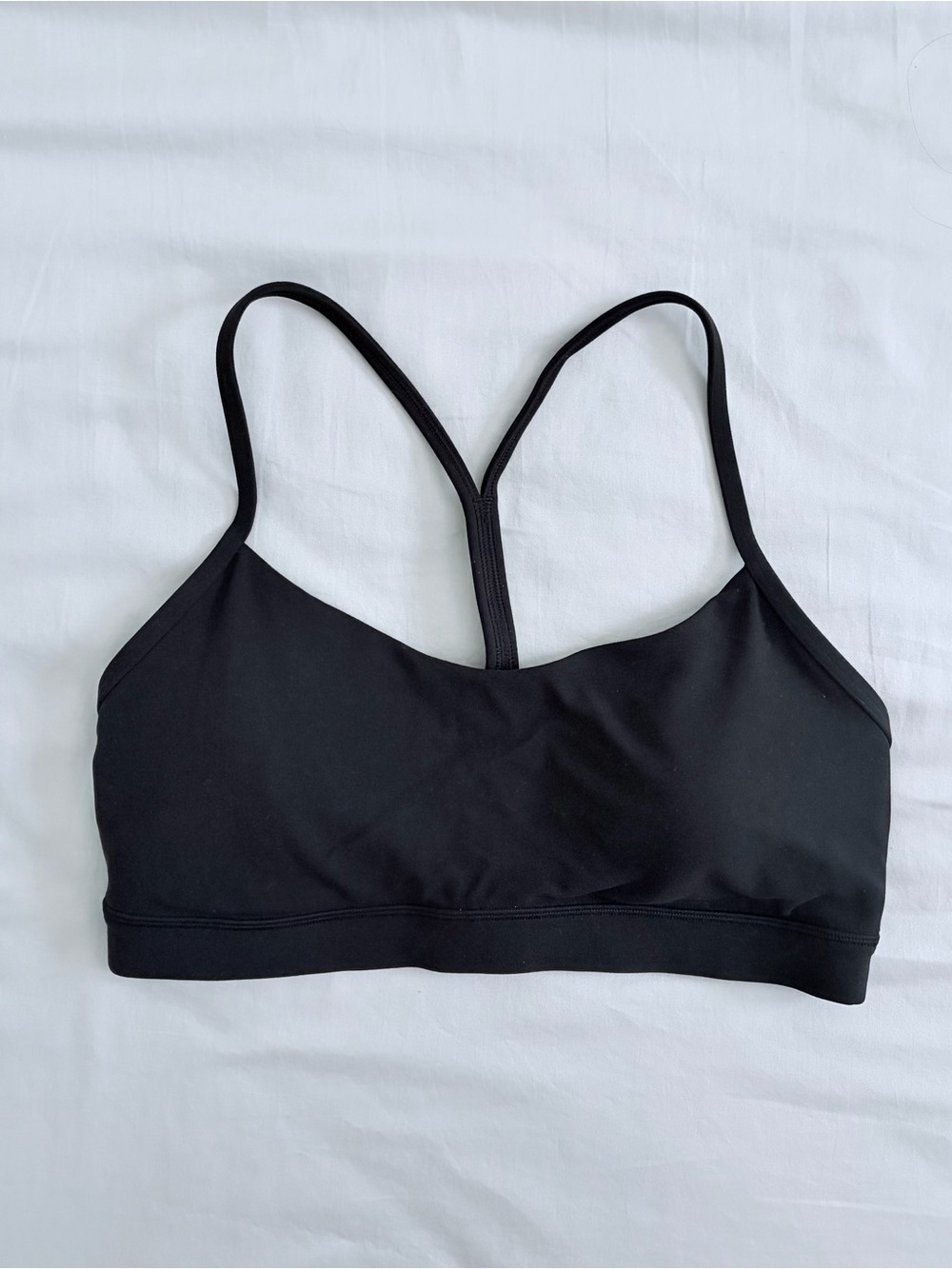Lululemon Black Flow Y Bra with Adjustable Clasp